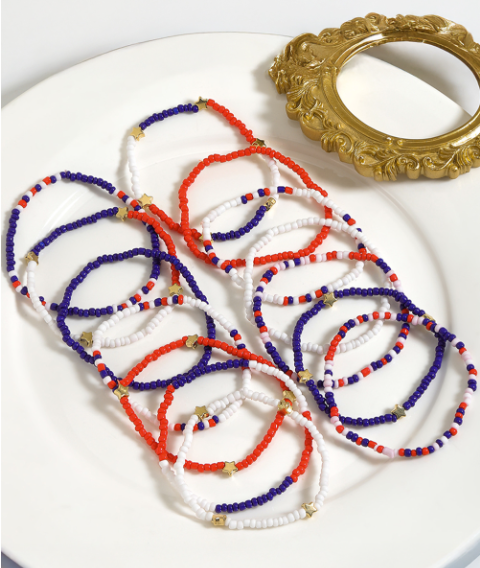 American Flag Star Bracelets Random assortment 5pc
