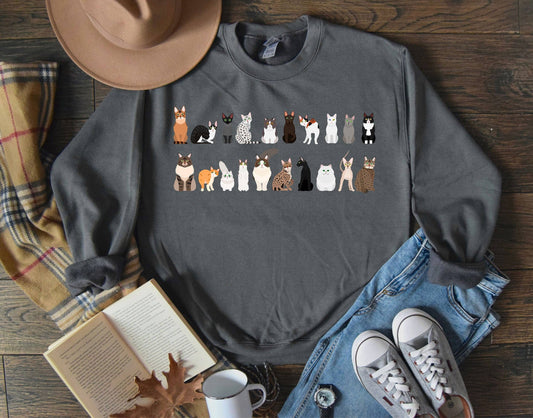 Cat Breeds Animal Lover Sweatshirt