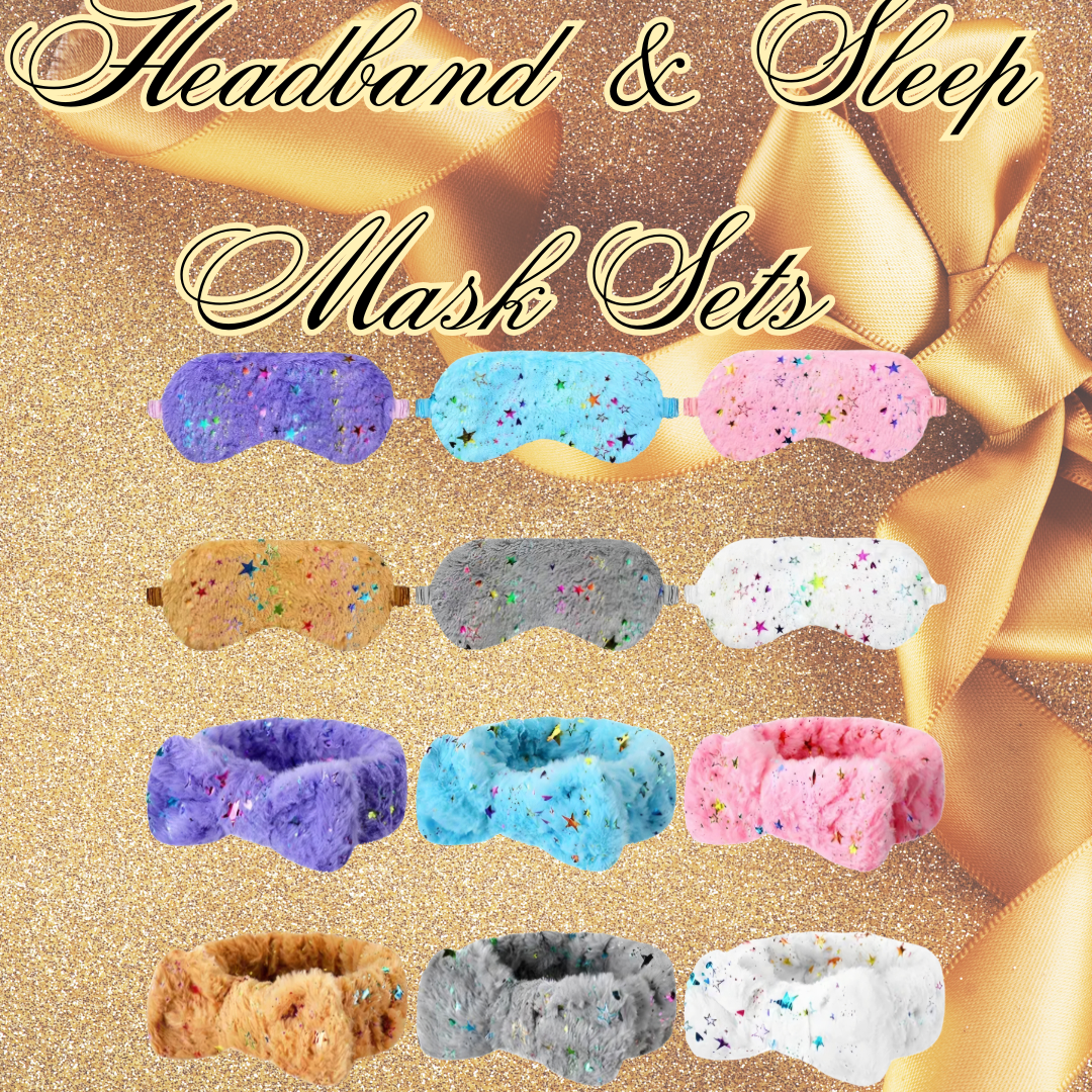 Headband and sleep mask sets