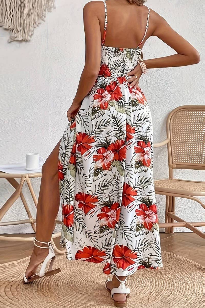 Chiffon Printed Lace Sundress