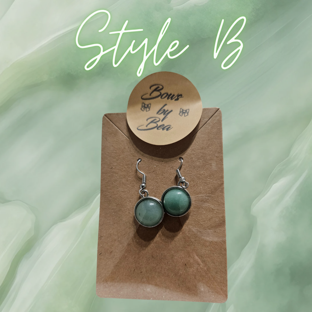 Jade Stone Earrings