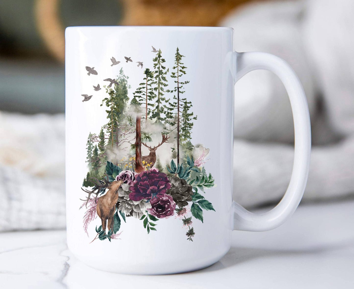 Deer Forest Mountains Gift Set
