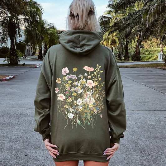 Pressed Flower Bouquet Hoodie