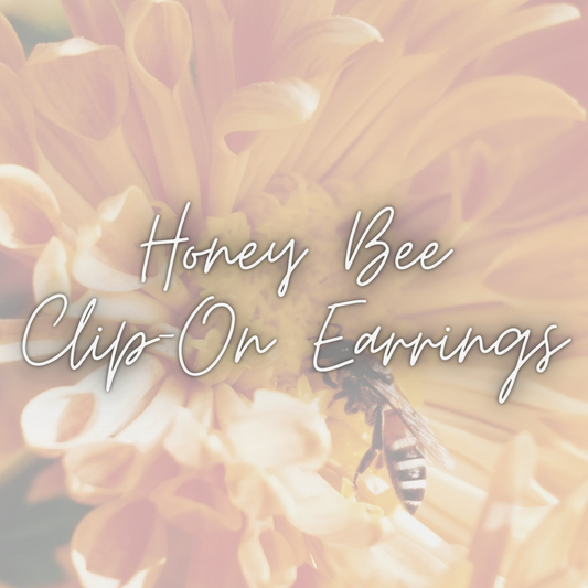 Honey Bee Clip-On Earrings